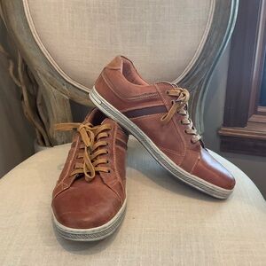 Propet Brown Leather Lucas Sneaker